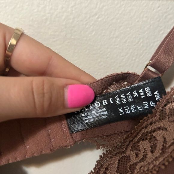 NWOT Natori Womens Feathers Contour Plunge Bra 36A - Picture 4 of 5